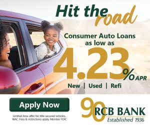 RCB Bank 2026 Consumer Auto Loan Promo