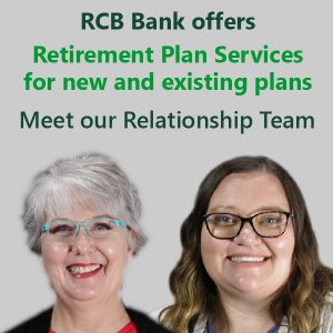 RCB Bank offers retirement plan services for new and existing plans