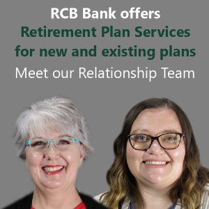 RCB Bank offers retirement plan services for new and existing plans