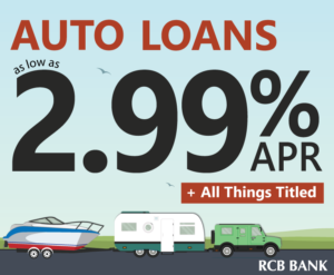 Auto loans as low as 2.99% APR