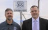 John and Matt in front of Route 66 sign
