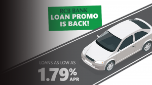 RCB Bank loan promo is back! Loans as low as 1.79% APR.