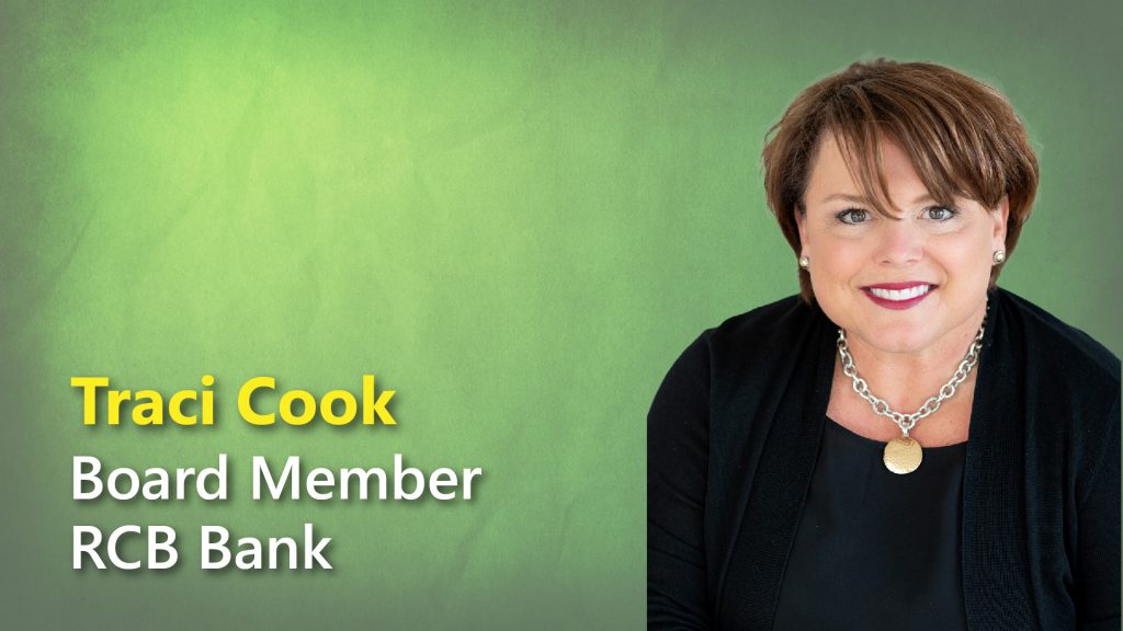 Traci Cook, Board Member RCB Bank