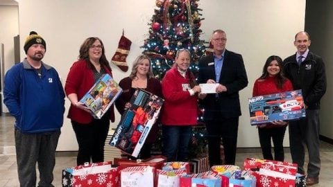 RCB Bank Makes Donation to Angels in the Attic