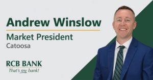 RCB Bank Catoosa Market President Andrew Winslow