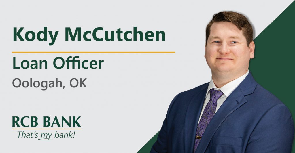 RCB Bank Oologah Loan Officer Kody McCutchen