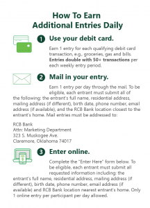 RCB Bank 2023 Giveaway - Entry Guidelines