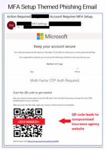 RCB Bank Security Center - QR Code Phishing
