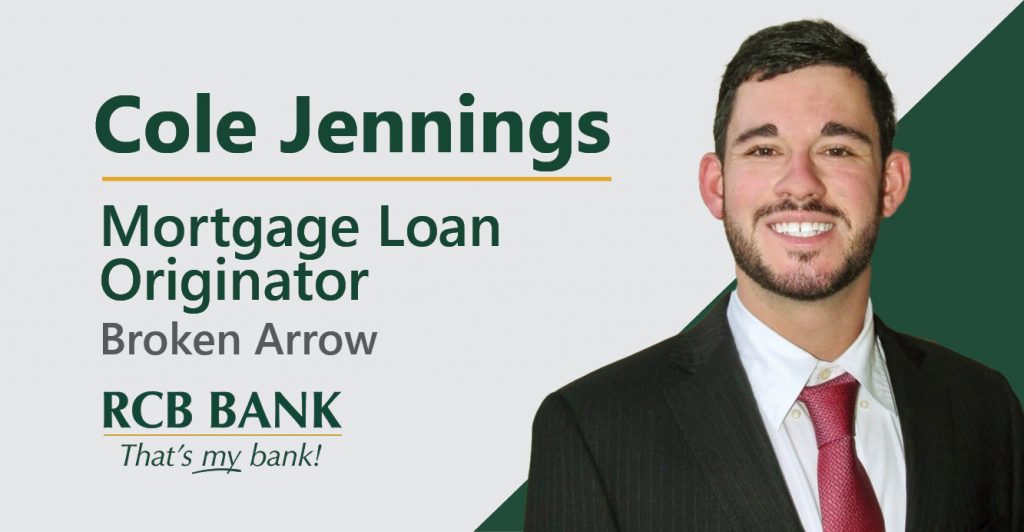 RCB Bank Welcomes Cole Jennings as Mortgage Loan Originator
