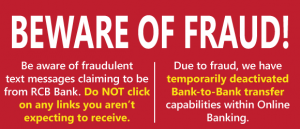 Beware of Fraud