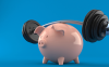 Pig Lifting Weights