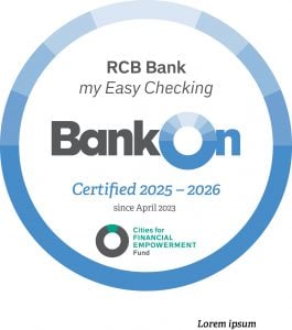 2025-2026 BankOn Certified - RCB Bank my Easy Checking