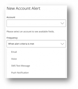 New Account Alert RCB Bank Online Banking - New Account Alert
