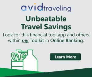 RCB Bank my Toolkit - Avid Traveling - Available in online banking