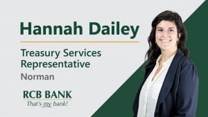 Hannah Dailey - RCB Bank Treasury Services Representative