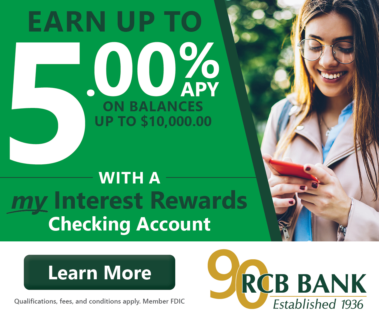 RCB Bank my Interest Rewards Checking