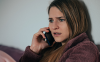 Concerned Scared Girl on Phone WEB