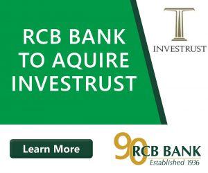 RCB Bank to acquire Investrust