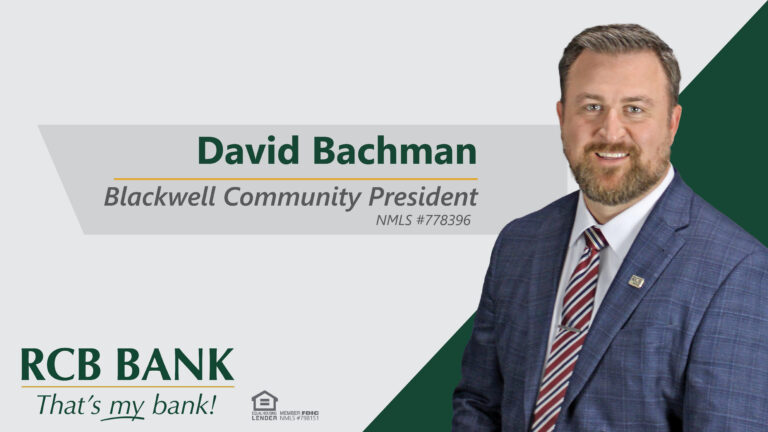 RCB Bank Welcomes Blackwell SVP, Community President David Bachman