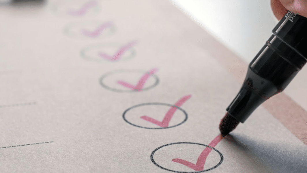 Pen Checking off task list items