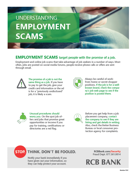 Understanding employment scams